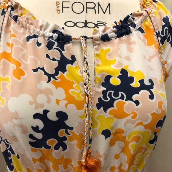 Printed silk dress - Picture 2 of 5